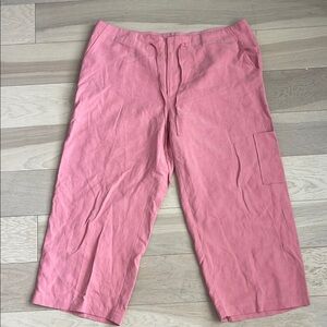 Chic Pink Wide Leg crop pants